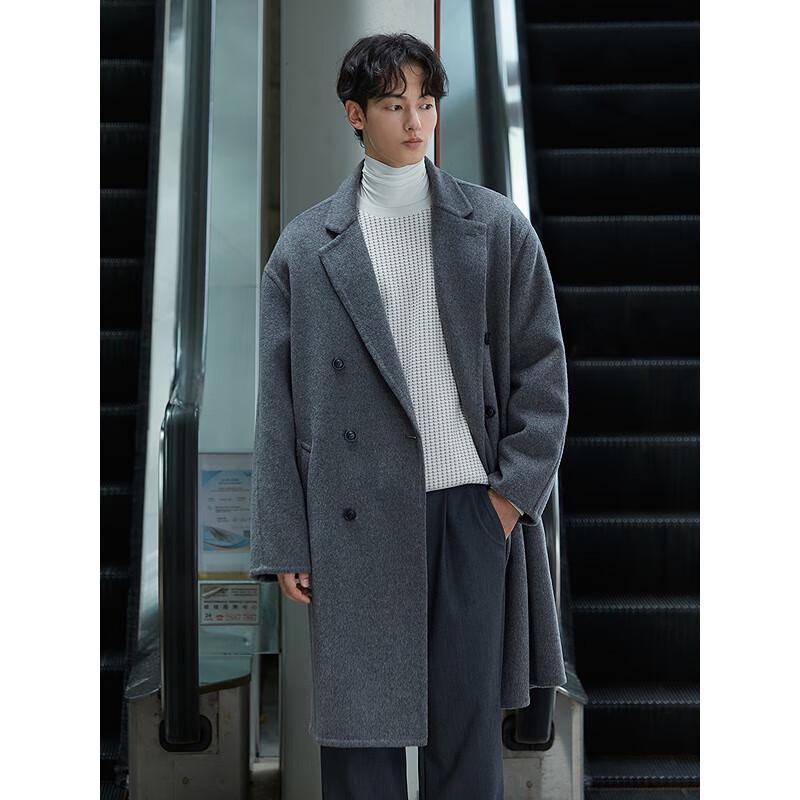 GXG Men's 2024 Winter Long Wool Blend Overcoat