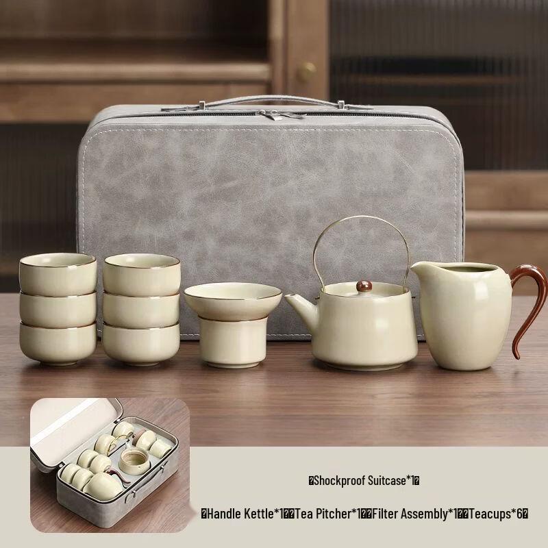 Anmu Ru Kiln Ceramic Kung Fu Tea Set
