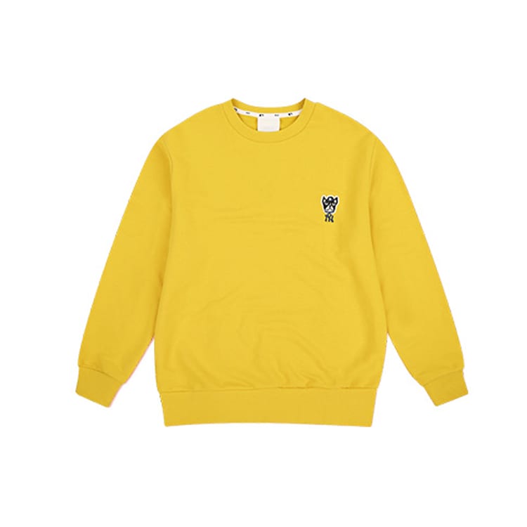 MLB Sweatshirts Unisex Yellow Crew Neck Moderate Regular 31MTC1941-50Y XS