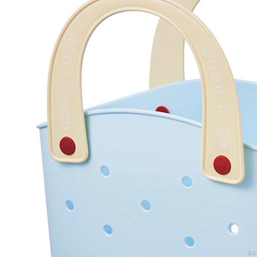 Beach Bag Handbag Portable Basket Tote Stylish Lightweight And Spacious with Large Storage