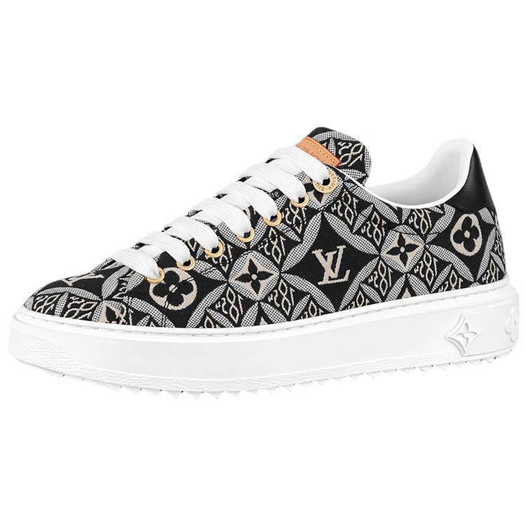 Louis Vuitton Out Sneakers 'Black White Monogram With Brown' Women's 1A9FNL