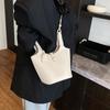 Large-Capacity Hand-Carried Bucket Bag, Female Lychee Pattern Vegetable Basket, Shoulder Messenger Bag.