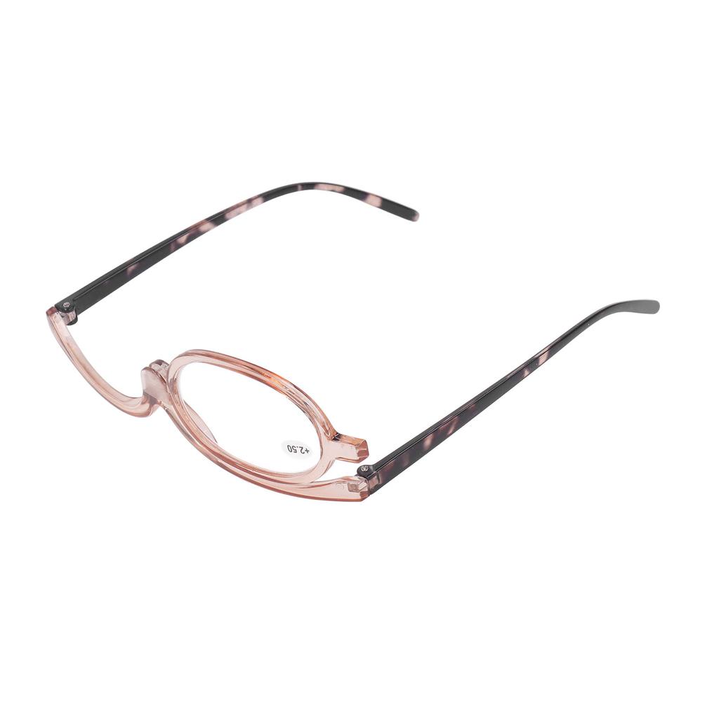 Flip Down Magnify Glasses Folding 180 Degree Rotating Magnifying Cosmetic Reading Glasses for
