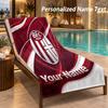 Custom Text Bologna FC Print Beach Towel Large Towel For Home Bathroom Beach