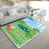 Peppa Pig Personalized Text Floor Rug Office Rug Design for Balcony Hallway Bedrooms Game Room Antislip Carpet Anime Office Decor