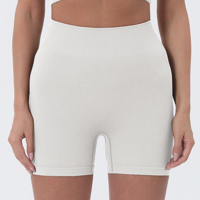 

Alpha Seamless High-Waist Women s Quick-Dry Running & Yoga Shorts Large білий