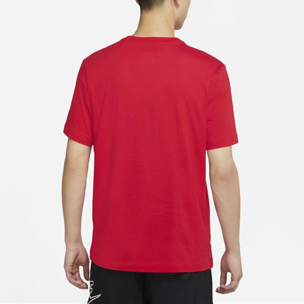 Nike T Shirts Men's Red Crew Neck Moderate DB6152-657