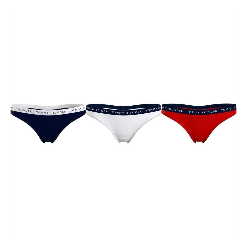 Tommy Hilfiger Womens/Ladies Logo Cotton Thong (Pack of 3)