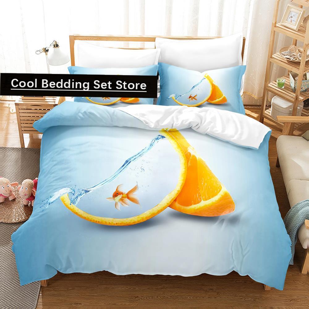 2014 Cartoon Erdbeere Gemüse und Obst Bettwäsche Set Einzel Twin Voll Königin King Size Bett Set Teenager Schlafzimmer Bettbezug S