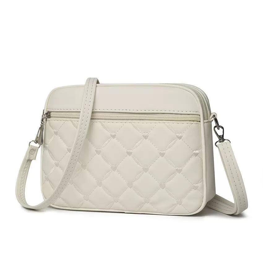 

Женская сумка-слинг через плечо, маленькая квадратная сумка, новая стеганая модель, из искусственной кожи, кроссбоди, универсальная сумка-мессенджер