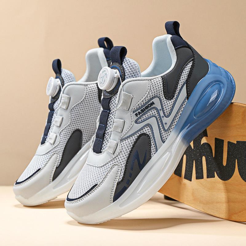 Men's Shoes New Summer Breathable Air Cushion Shock Absorption Mesh Platform Shoes Youth Sports Running Dad Shoes