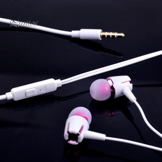 Wired Universal Noise Cancelling Stereo In-ear Earphone Phone Headset with Mic