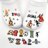 18 BUC Pachet Farmece Pantofi cu Găuri Tematică Sport Fotbal Decorare Băieți Bărbați Stil Fotbal Cataramă Papuci Sandale Accesorii Pantofi