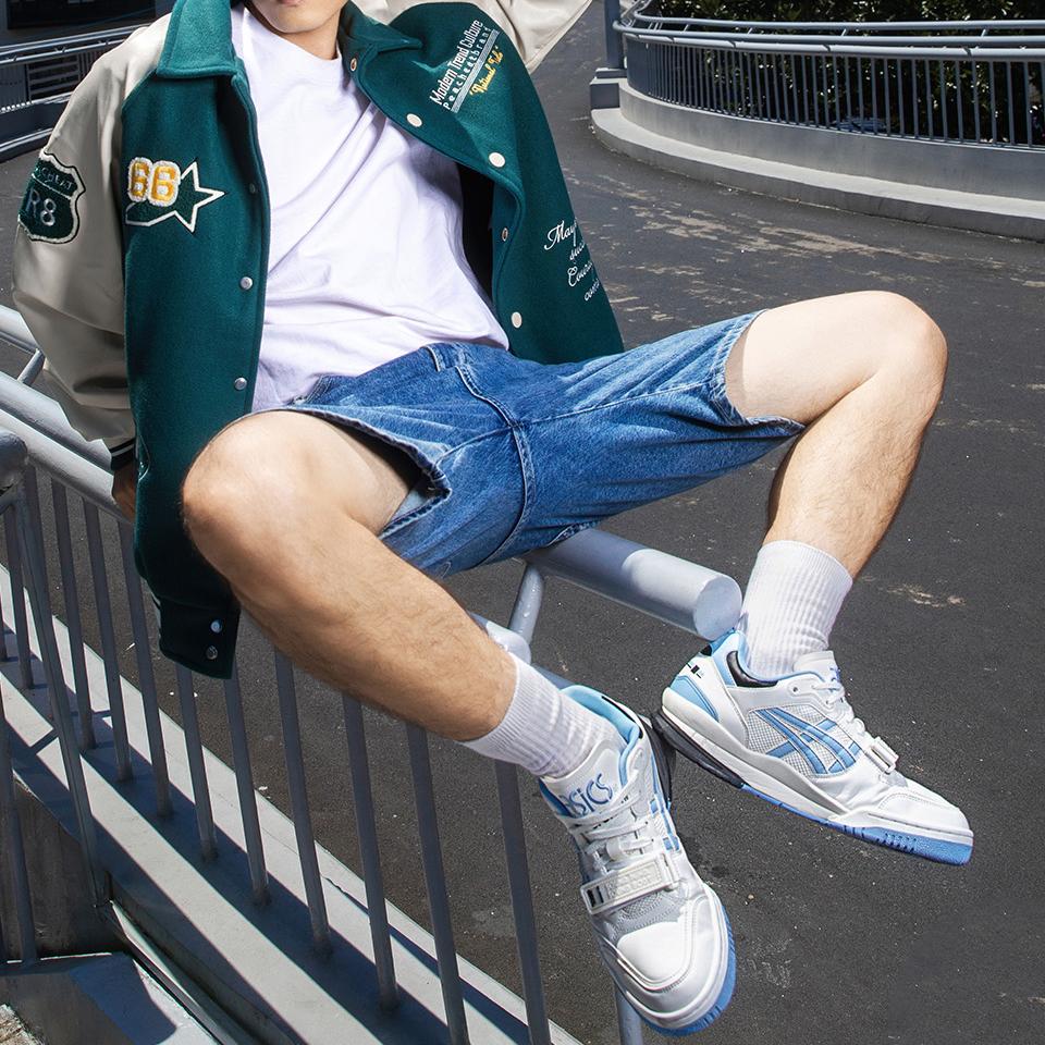 Asics Gel-Spotlyte Low V2 Retro Basketball Shoes Unisex Sneakers North-Carolina-Blue 1203A258-103