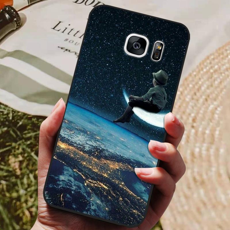 For Samsung Galaxy S7 Edge Silicone Case Cute Pattern Soft TPU Phone Cover For Samsung Galaxy S6 S7 S 7 Edge Back Cover Bumper