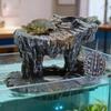 Non-Toxic Turtle Basking Platform Resin Reptile Hiding Cave  Aquarium Decoration