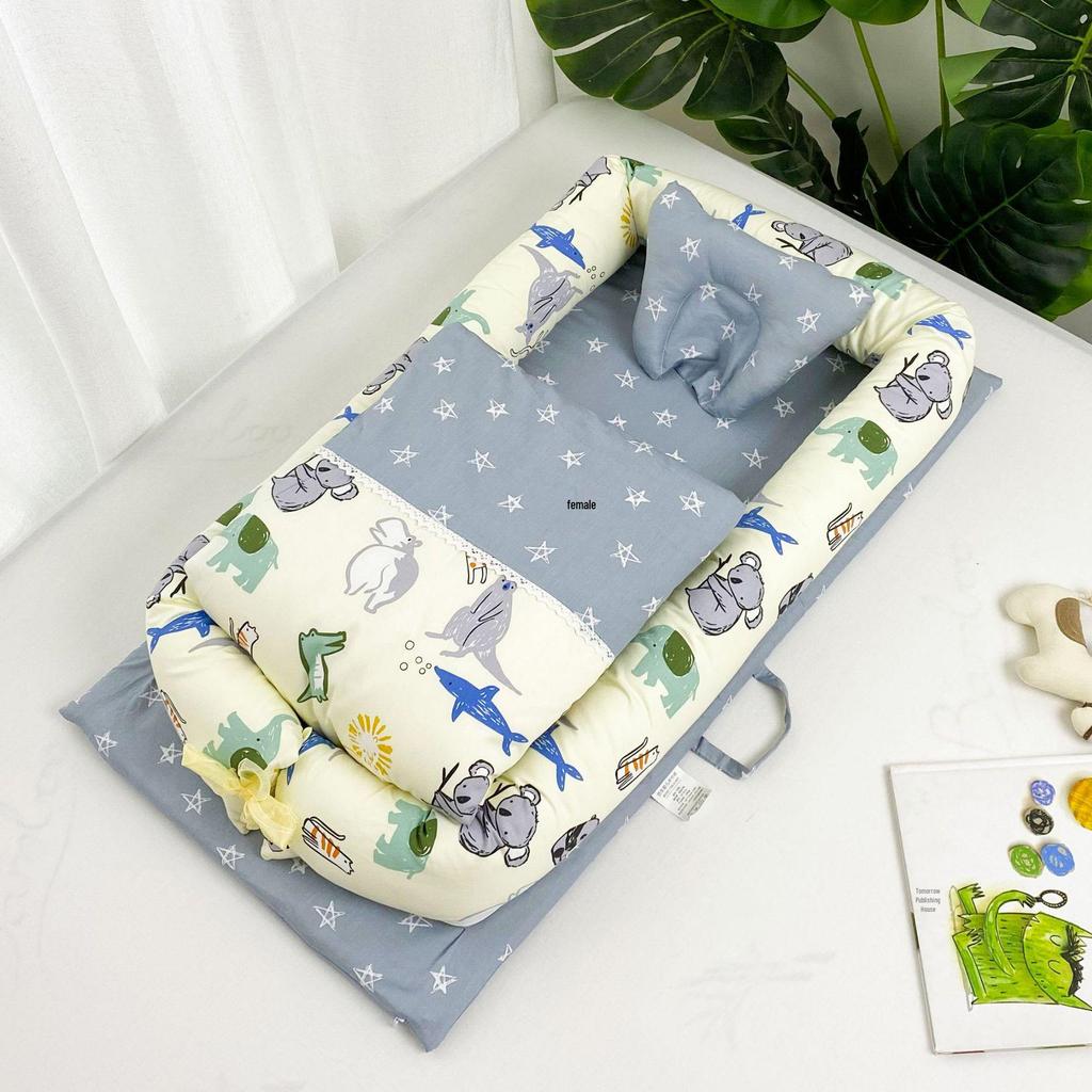 Portable Bionic Baby Crib: Removable, Washable, and Isolated Sleeping Bed for Newborns