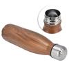 Cola Shape Thermal Flask Stainless Steel Water Bottles for School Outdoor Sports Camping Hiking TravelWood Grain