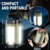 Solar Camping Light Rechargeable Portable LED Lights, with USB Charging, Waterproof IPX4