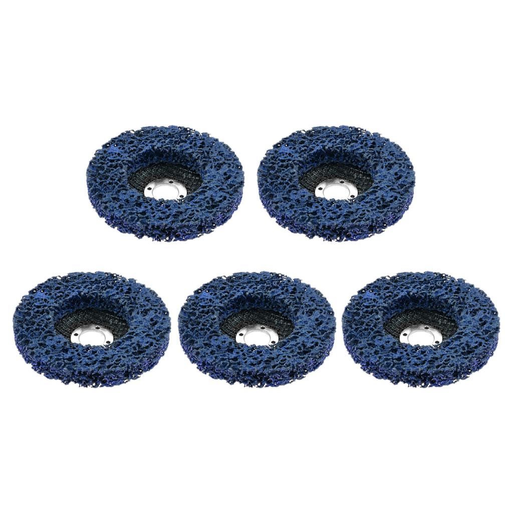 5pcs 4 Inch Stripping Disc Rust Remover Wheel for Angle Grinders Clean Remove Paint Grinding Polishing for Wood Metal Fiberglass
