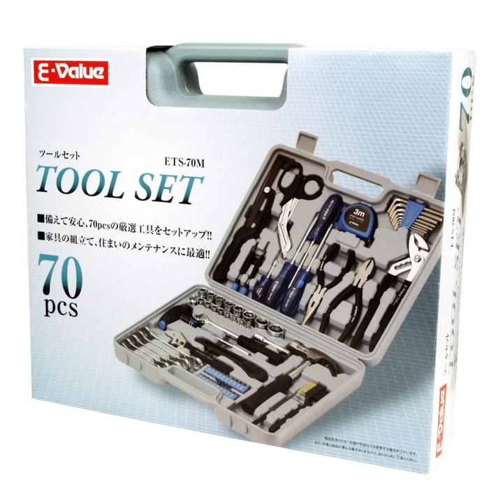 [E-Value] Tool Set 70pcs ETS-70M (for Furniture Assembly & Home Maintenance)