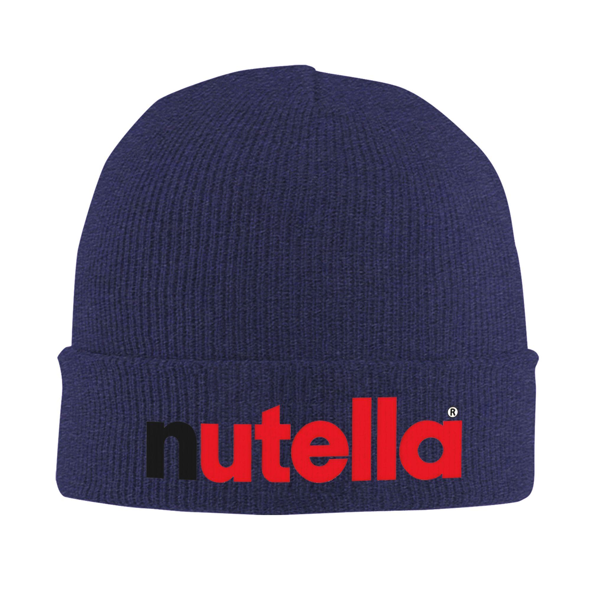 

Nutella Knit Hat Casual Caps Unisex Women Unisex Gym Beanie Hats Spring Design Thermal Elastic Bonnet Hats One Size