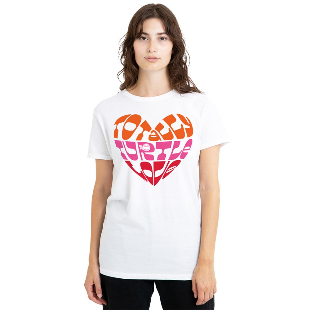 Teenage Mutant Ninja Turtles Womens/Ladies Valentine´S Totally Turtle Love T-Shirt