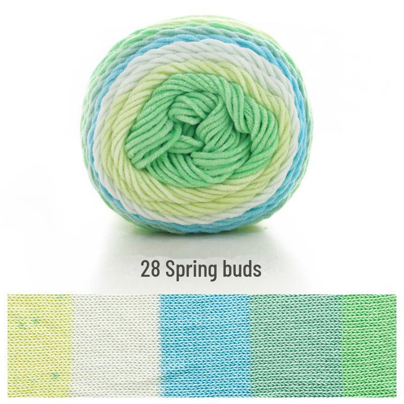 Ruyi Bird Milk Cotton Multicolor Yarn for DIY Knitting Projects - Scarf, Pillow, Blanket