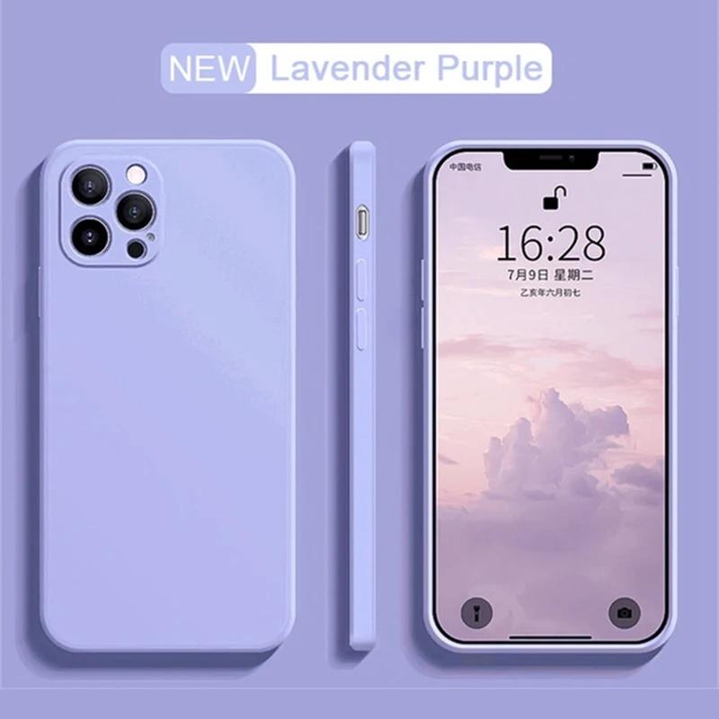 Fashion colorful Liquid Silicone Case For iPhone 16 15 14 13 12 11 Pro Max  X XR XS Case For iPhone 16 7 8 Plus SE  Cover