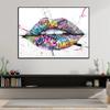 Posters Print Wall Art Painting Home Decor Sexy Women Red Lips Waterproof Canvas Paintings Picture for Living Room Decoration