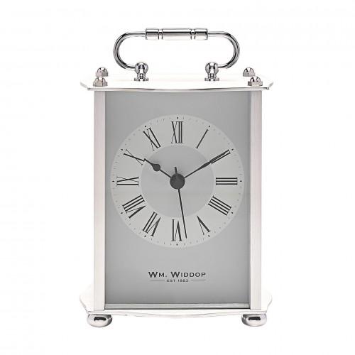 Wm.Widdop Carriage Clock - Silver