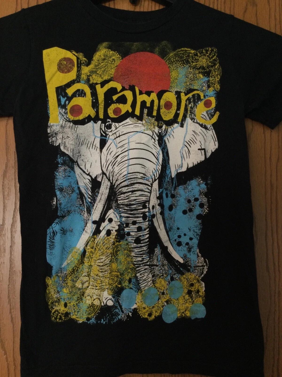 Paramore - Graphic Elephant Image - Black Shirt - Ladies Small (Missing Tag) XL