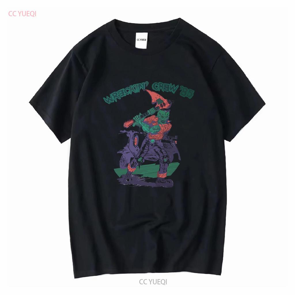 The Meteors 1985 Wreckin Crew Tour T-Shirt Weiß S bis 2345XL HC1149 vintage Gewaschen Atmungsaktiv Mode Weich Vielseitig Leicht