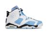 Kids' Sneakers Jordan 6 Retro UNC White (GS) University Blue/White-Black