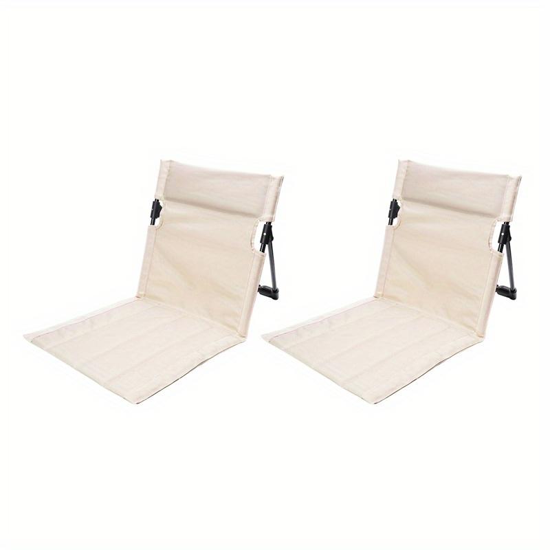

2Pcs Portable Folding Camping Chairs - Lightweight Beach Park Lawn Loungers 2pcs