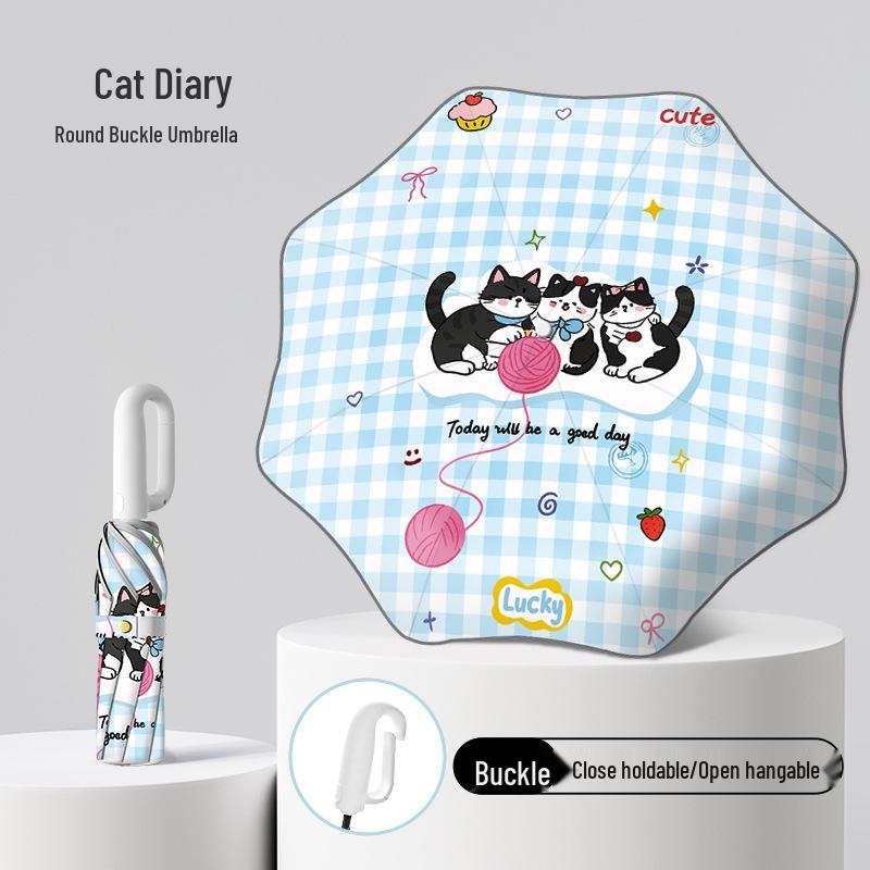 Children's Safe Automatic Umbrella - Anti-Stab, Rounded Corners for School Boys & Girls