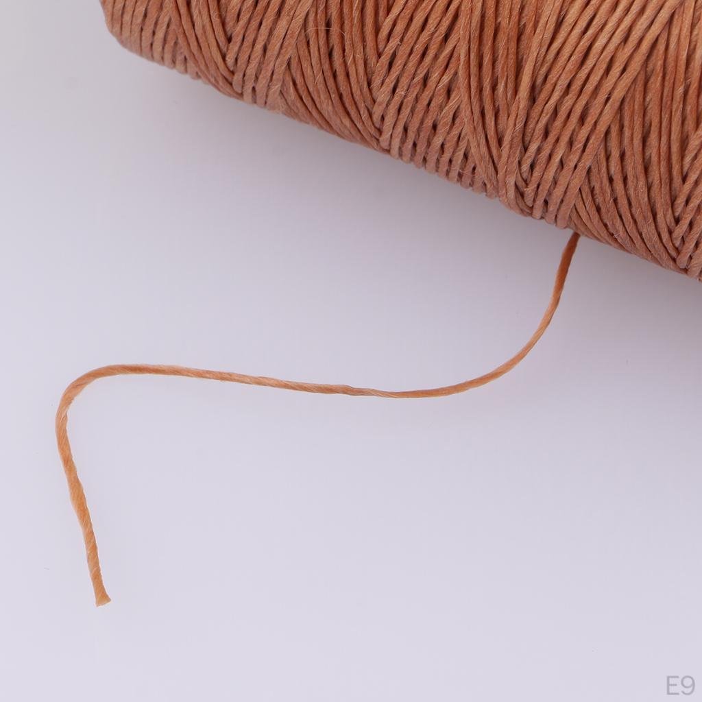 0,8 mm Rund, Starkes Nähgarn, Gewachst
