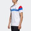 Adidas Color Block Tennis Polo Shirt Men Tops White FK1406