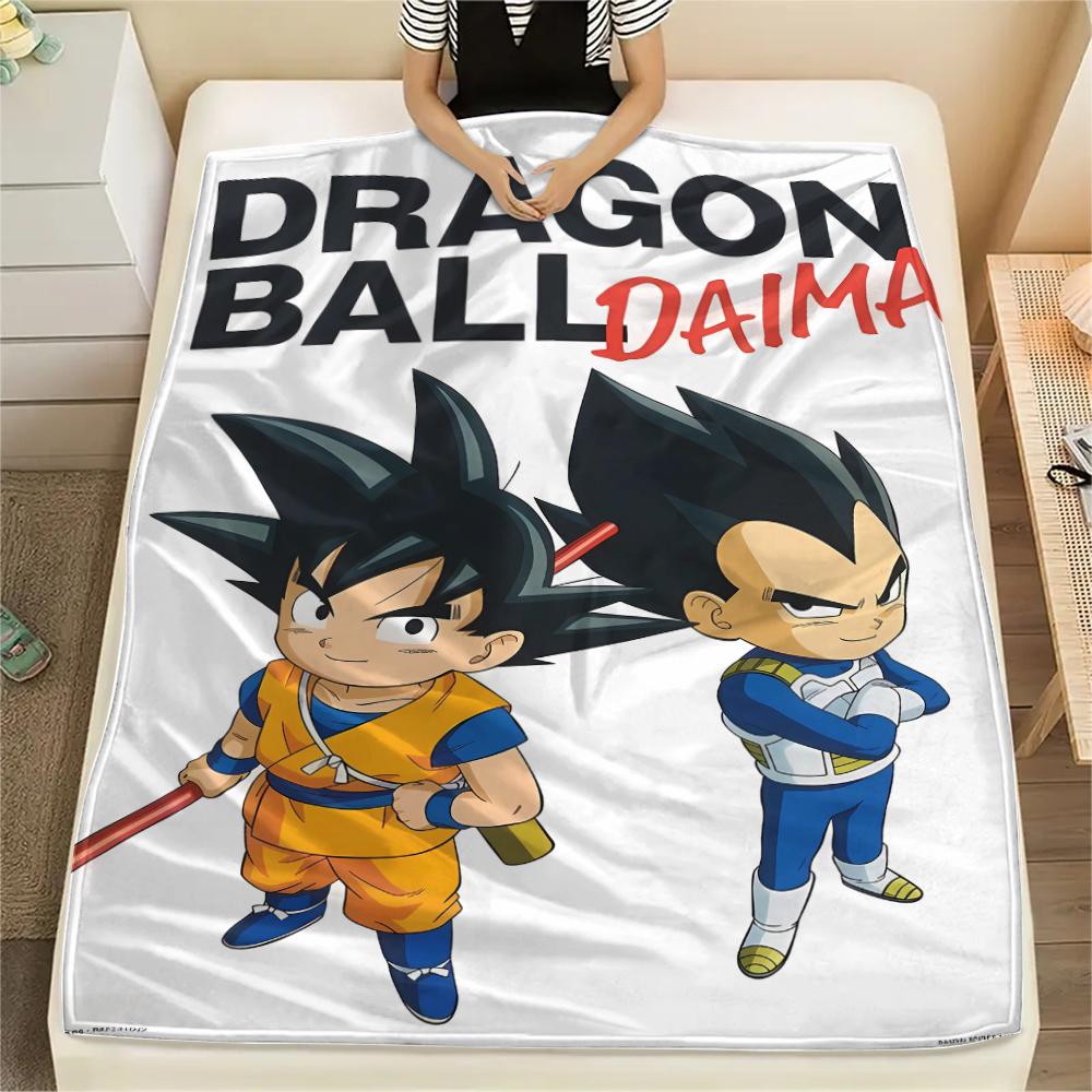 Dragon Ball Characters Print Flannel Blanket,High Quality Comfortable for All Seasons,Home Decor,Warmth and Comfort,Perfect for Christmas Gifts