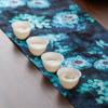 Vintage Zen Table Runner Double Sided Chinese Style Tea Ceremony Table Runner Handmade Waterproof Long Tablecloth
