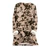 Top da donna a girocollo con stampa in cashmere felpato spesso caldo a maniche lunghe