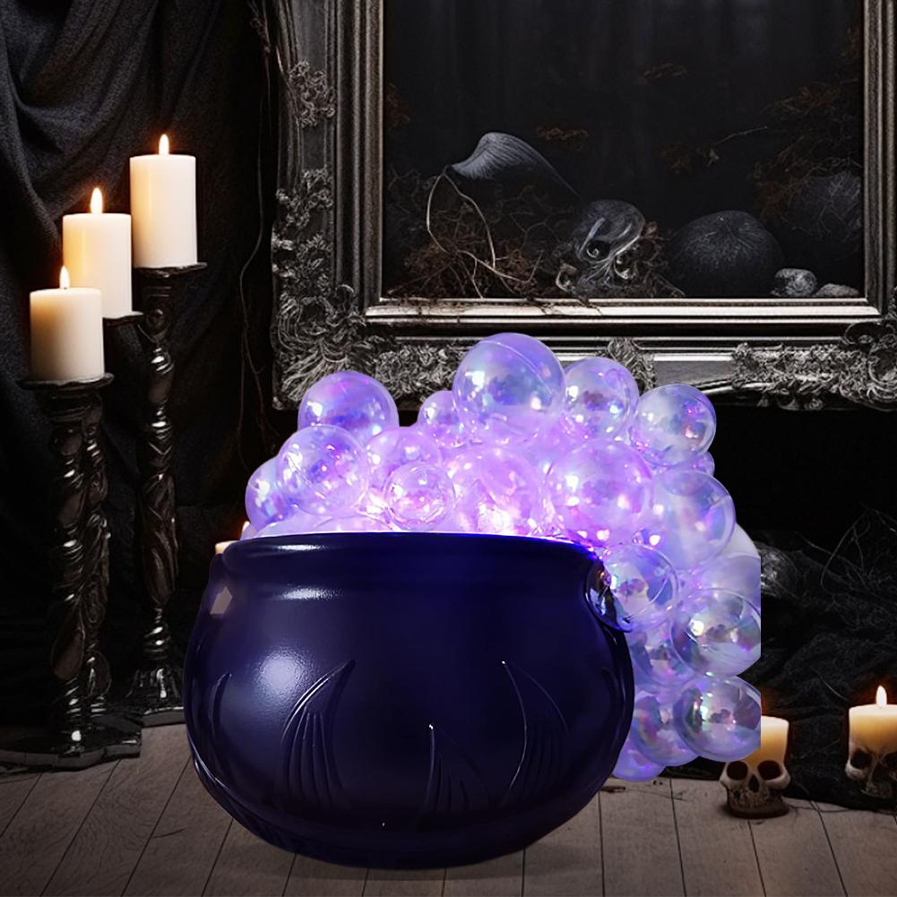 5-1sets Halloween Bubbling Cauldron Set Witch Pot Plastic Bowl for Home Kitchen Room Party Table Halloween Party Decorations