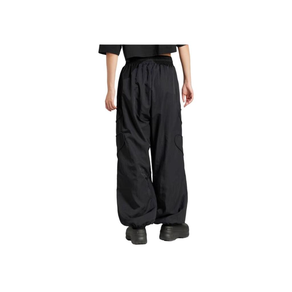adidas Originals Classic Logo Print Elastic Waist Casual Pants Women Bottoms Black IT9674