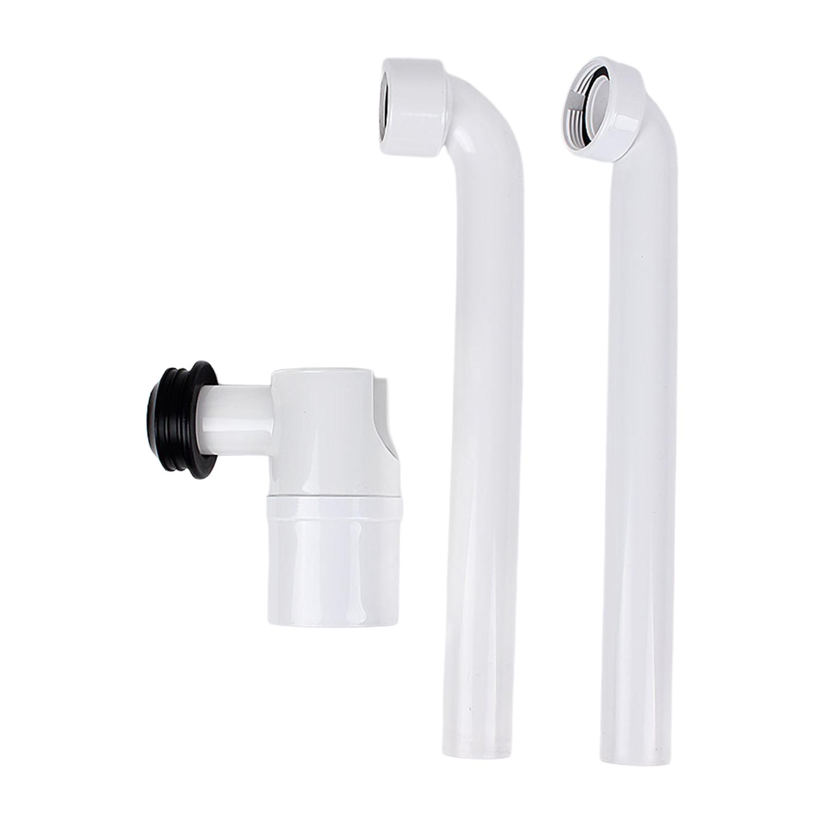 

Регульований сифон для раковини 1-1/4 дюйма, простір-зберігаючий сифон для відходів раковини, зливна труба для ванної кімнати, поворотний сифон для відходів раковини білий