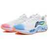 Li Ning Cushioning Slip Resistant Abrasion Resistant Low Top Running Shoes Men's Blue Pink ARPU003-14(Team205--)