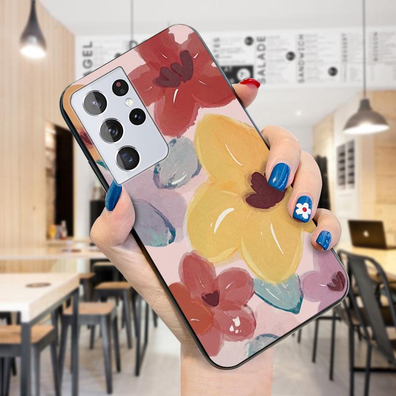 Mädchen-Jungen-Aquarellmalerei-Bergblumen-Muster-Kasten