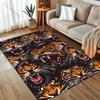 1PC Roaring Tiger Head Print Carpet for Bedroom Living Room Bedside Sofa Floor Mat Modern Home Decor Area Rug for Gifts