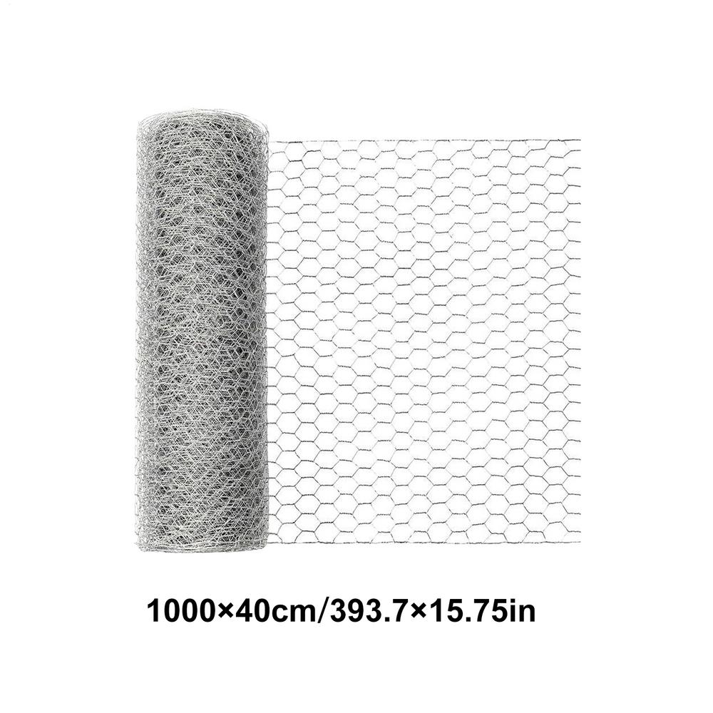 5m/10m/15m Farming Fence Mesh Poultry Netting Heavy Garden Fence Barrier Garden Net Mesh Pet Hexagonal Barrier Roll Mesh