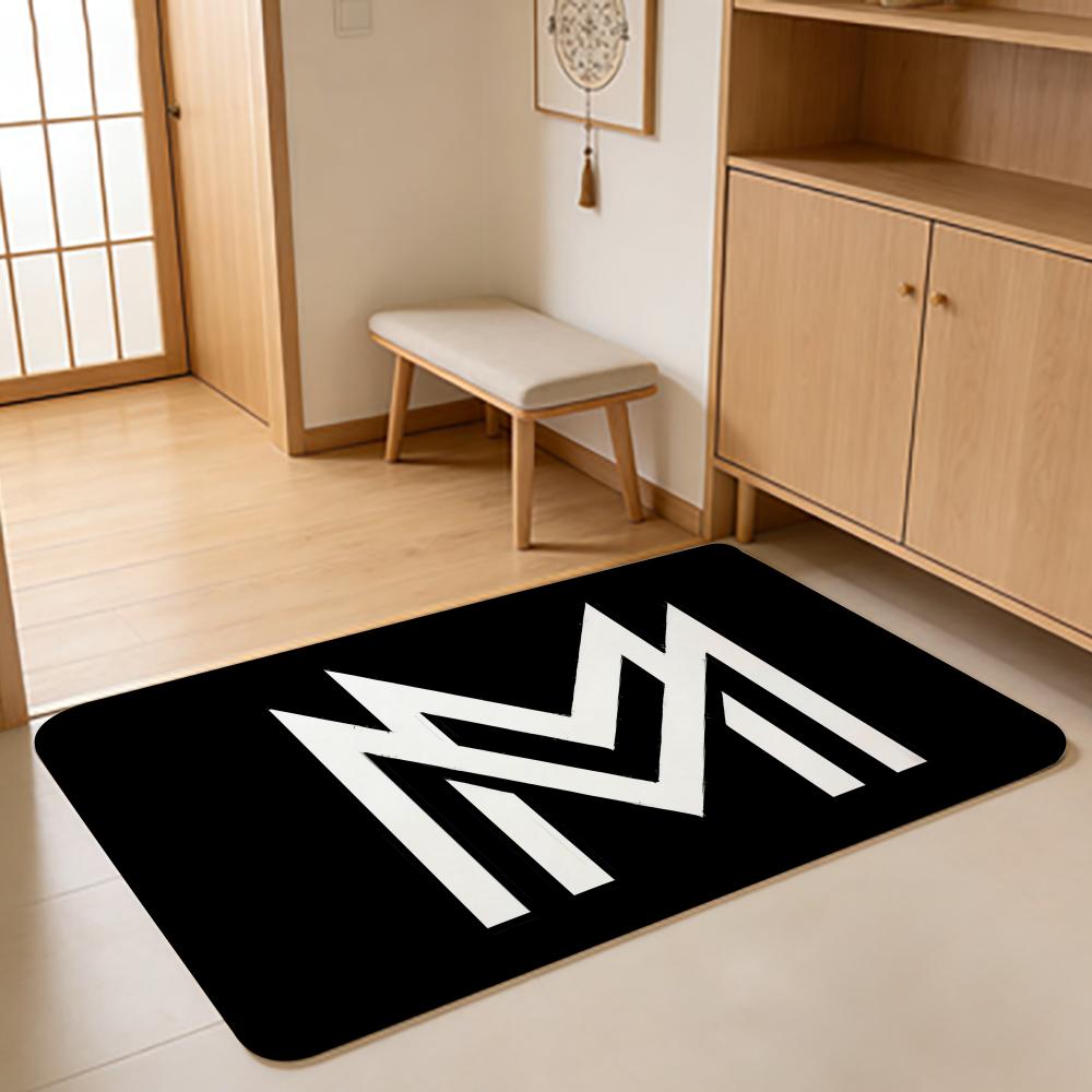 advanced-M Stand Floor Mat Absorbent Floor Mat Non-Slip Entrance Rug for Bathrooms Restrooms and Toilets