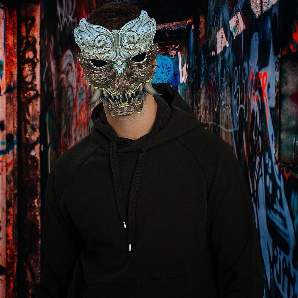 Terrifying Latex Black Myth Wukong Mask Half Face For Spooky Halloween Events And Costumes